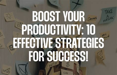 10 Ways To Boost Productivity