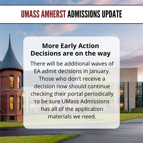 Admissions Psa Early Action Decisions Umass Amherst