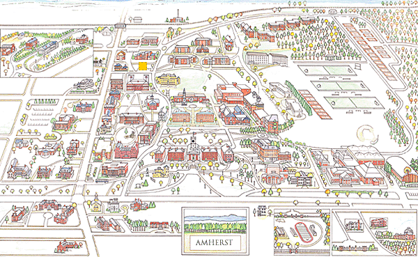 Amherst College Campus Map Pdf Map