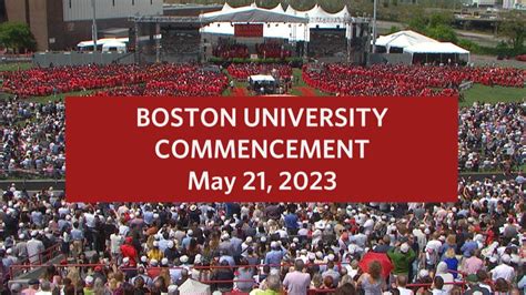 Boston University S 150Th Commencement Ceremony 2023 Youtube