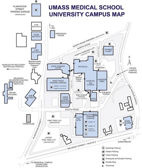 Campus Map Umass Medical School