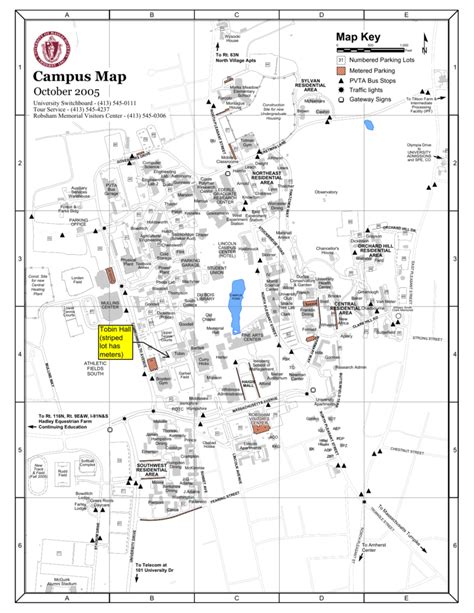 Campus Map University Of Massachusetts Amherst