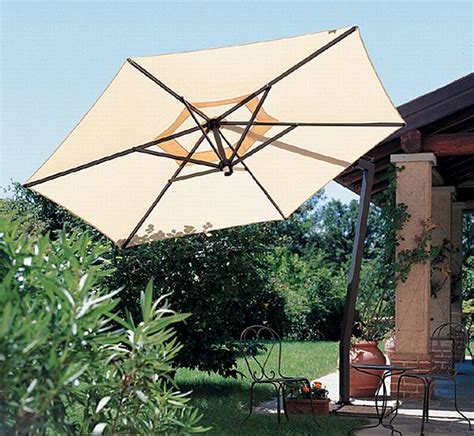 Como Sidepost Umbrella Offset Pole Market Patio Umbrellas C05