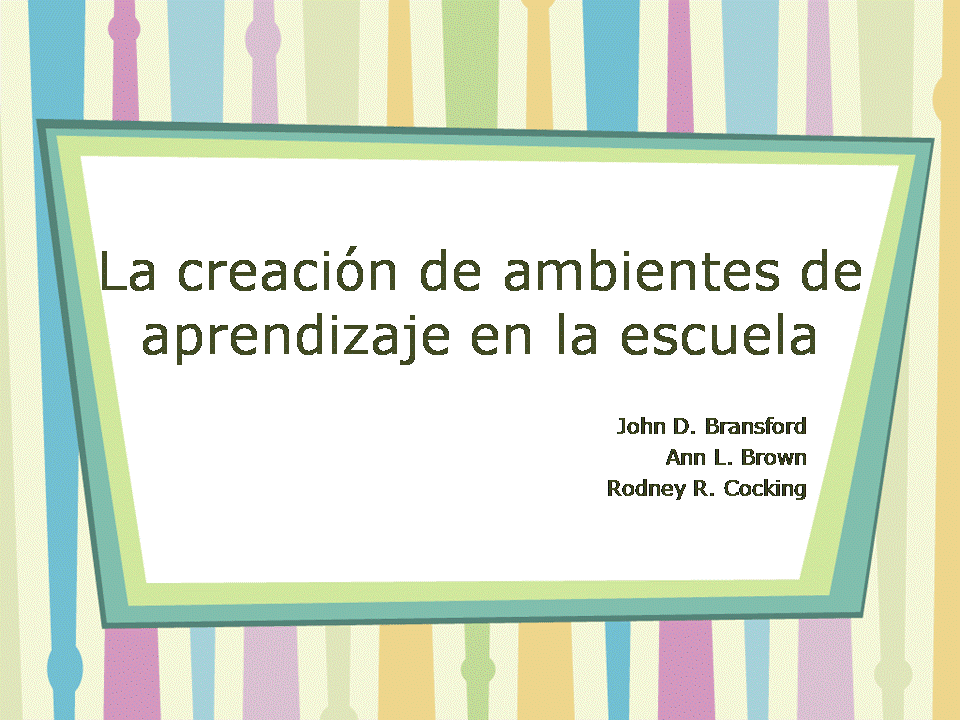 Creaci N De Ambientes De Aprendizaje