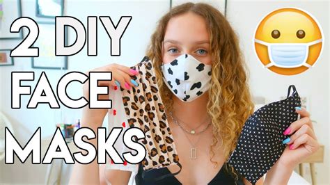 Diy Face Mask 2 Styles How To Make Easy Fabric Face Masks In 10