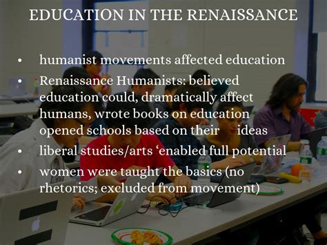 Education In The Renaissance By Gavin Beyer