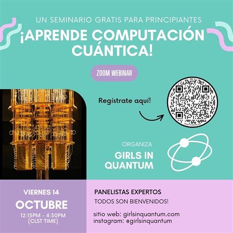 Girls In Quantum Lanza Su Primer Seminario Gratuito Sobre Computaci N