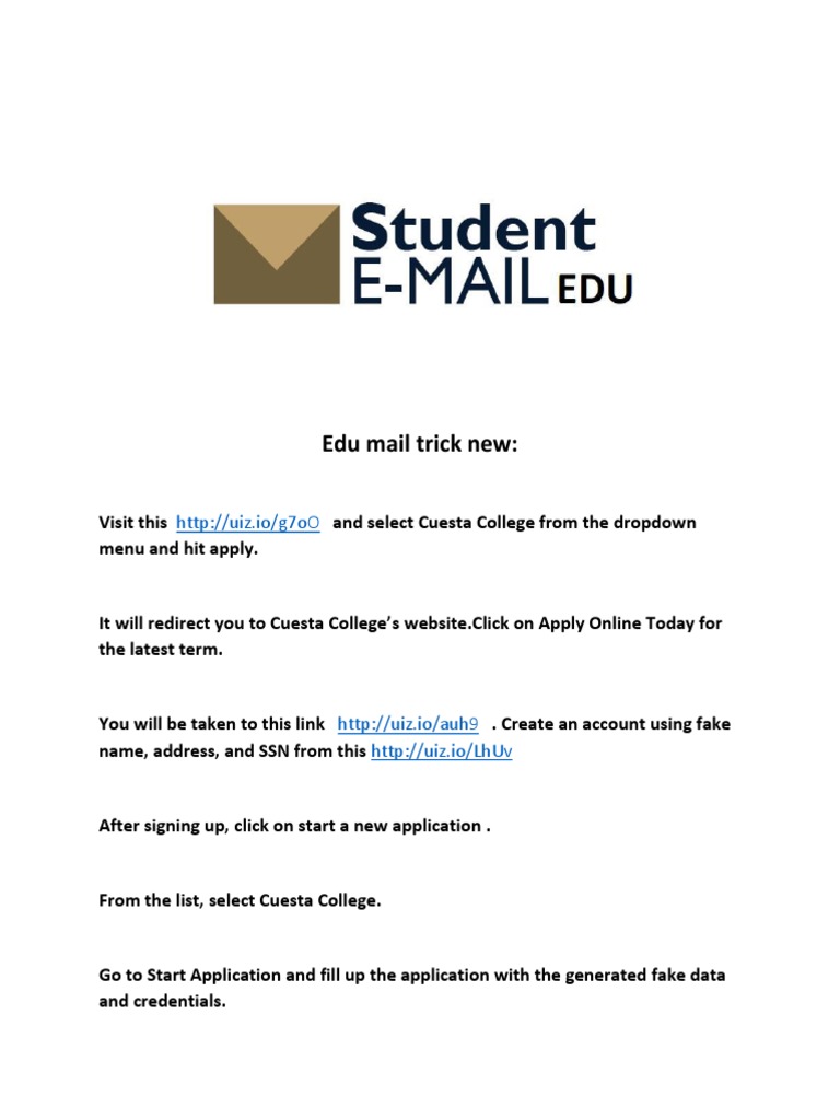 How To Create A Free Edu Email Account Step By Step Guide