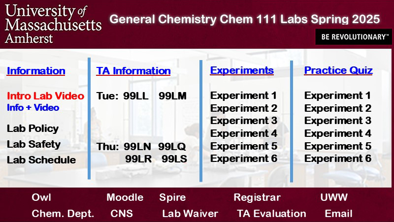 How To Use Online Resources To Excel In Chem 111 Umass Amherst