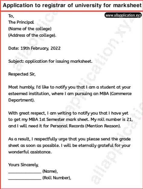 How To Write A Letter To Registrar Of University 7 Tips