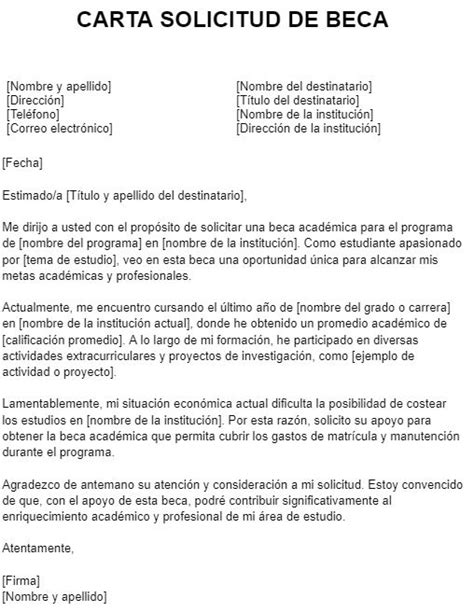 Introducir 94 Imagen Modelo De Carta De Solicitud De Beca Abzlocal Mx