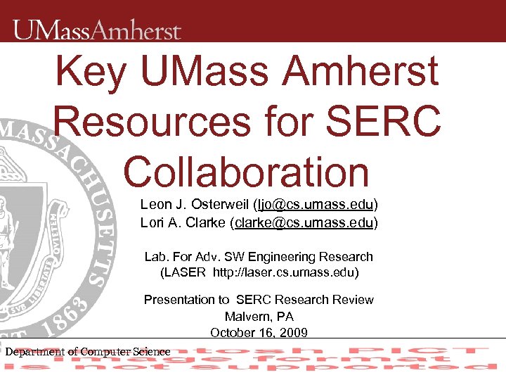 Key Umass Amherst Resources For Serc Collaboration Leon