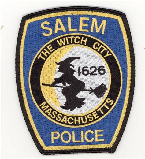 Massachusetts Salem Police Department Patch Halloween Witch Etsy In