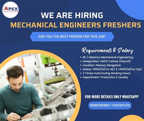 Mechanical Design Engineer Trainee Jobs In Bangalore Non Standard