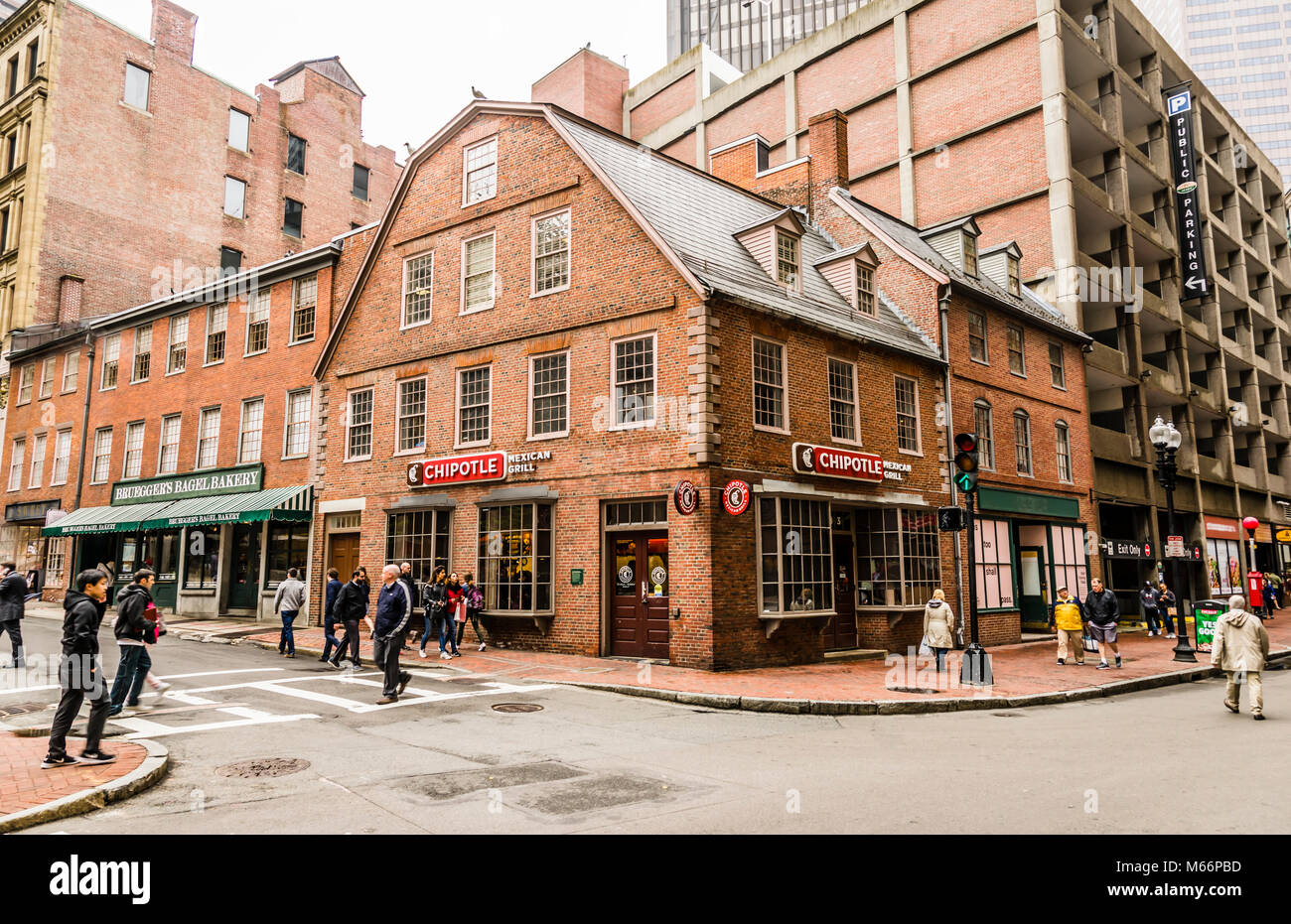 Old Corner Bookstore Boston Massachusetts Usa Stock Photo Alamy