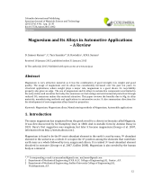 Pdf Magnesium And Its Alloys In Automotive Applications A Review