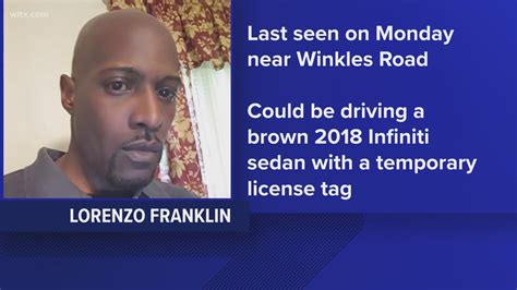 Police Missing Sumter Man Lorenzo Franklin Last Seen On Monday Wltx Com