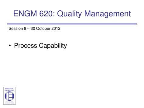 Ppt Engm 620 Quality Management Powerpoint Presentation Free Download Id 2689382