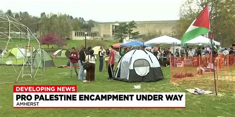 Pro Palestinian Encampment Underway At Umass Amherst