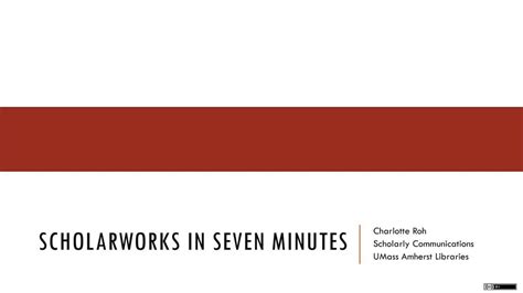 Scholarworks In Seven Minutes Ppt Download