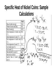 Specific Heat Of Nickel Coins Pptx Specific Heat Of Nickel Coins