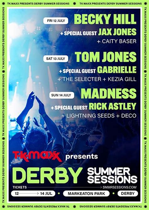 Tk Maxx Presents Derby Summer Sessions 2025 Visit Derby