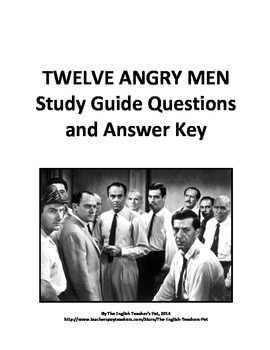 Twelve Angry Men Act Discussion Questions And Answer Key Tpt