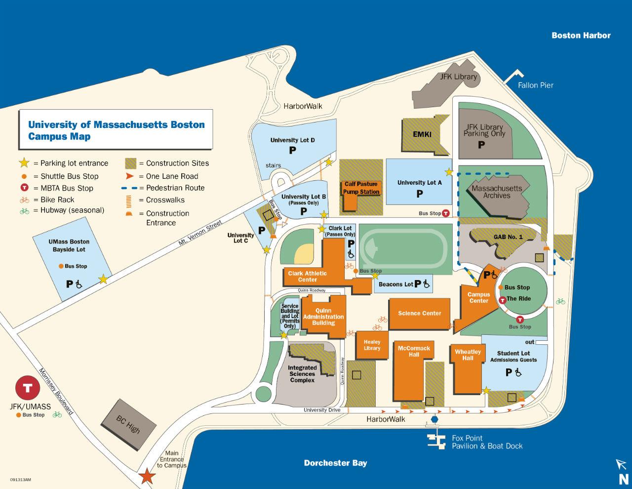 Umass Boston Building Map