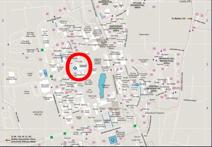 Umass Parking Map