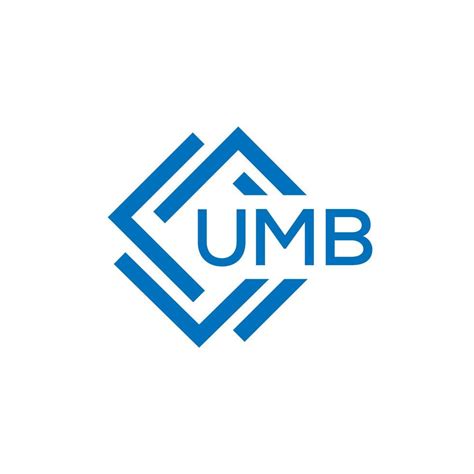 Umb Tecnolog A Letra Logo Dise O En Blanco Antecedentes Umb Creativo