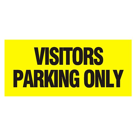 Visitors Parking Only Sign Banner House