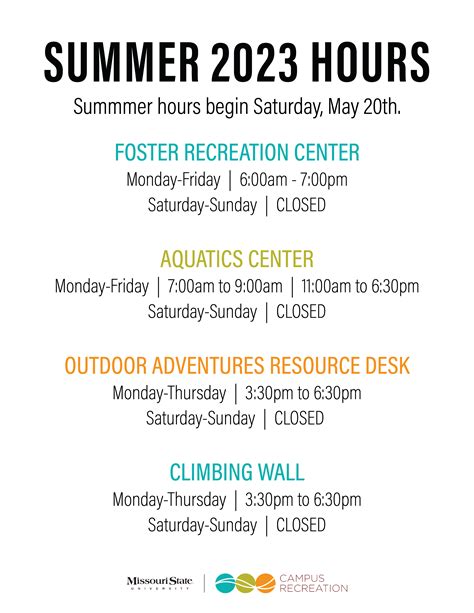 What Are The Umass Amherst Rec Center Operating Hours During Summer 2025?